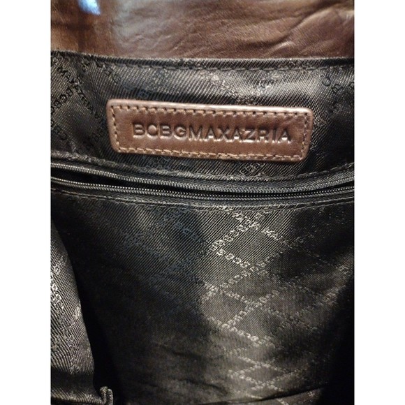 BCBGMaxAzria Large Leather Tote Bucket Bag EUC - Picture 5 of 12